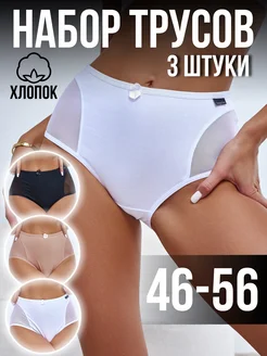 Набор трусы хлопок 3 штуки 276693081 купить за 492 ₽ в интернет-магазине Wildberries