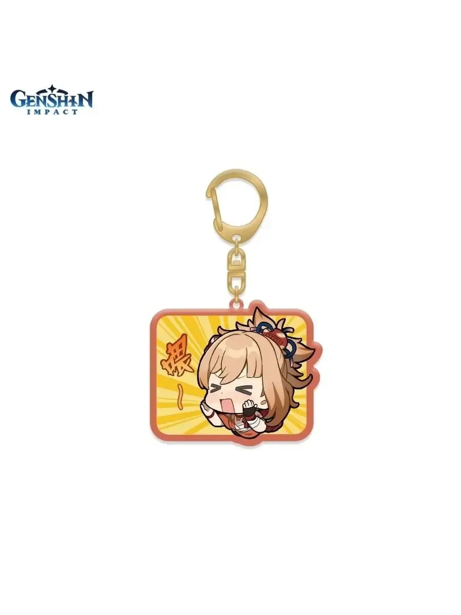 Брелок Геншин Импакт акриловый Chibi Yoimiya Ёимия аниме