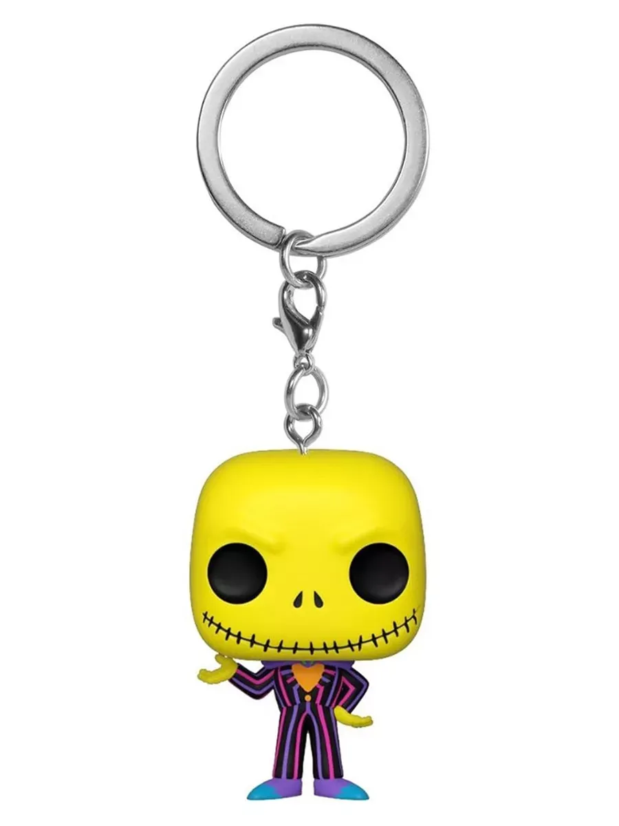 Брелок Funko Pocket POP! Disney TNBC Jack Skellington BLKLT