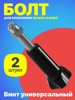 Крепежный винт с гайкой для крепления экшн камер GoPro, 2шт