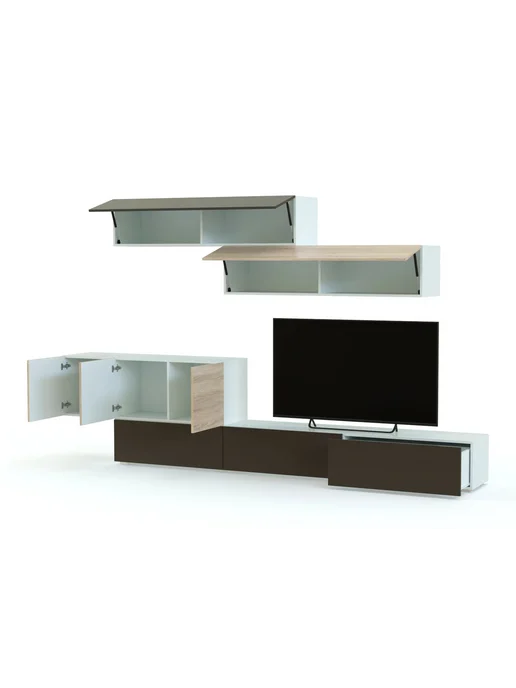 BestMebel Стенка ТВ Лиана НМ 013, 255х40х190 см, 40x190 см, фото 2