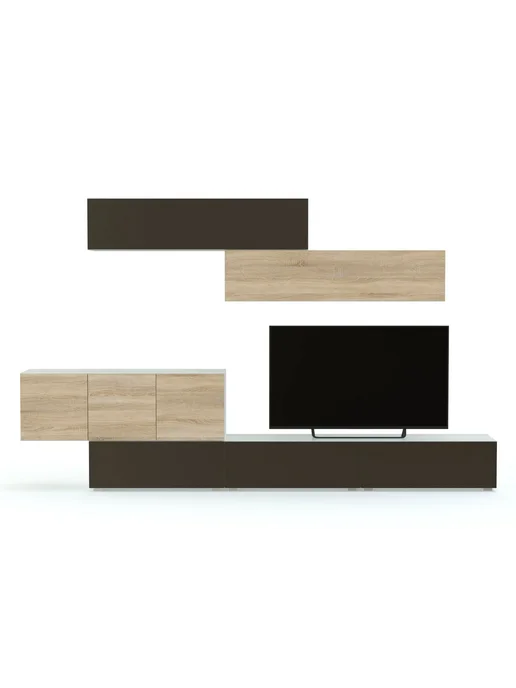 BestMebel Стенка ТВ Лиана НМ 013, 255х40х190 см, 40x190 см, фото 4