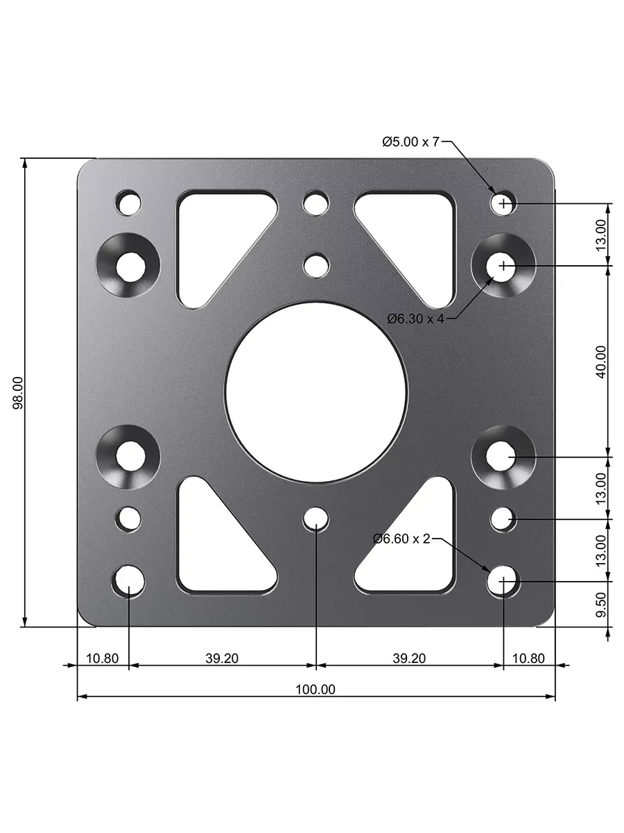 Переходник для базы руля MOZA Wheel Base for R21/R16/R9/R5 Переходник для базы руля MOZA Wheel Base for R21/R16/R9/R5