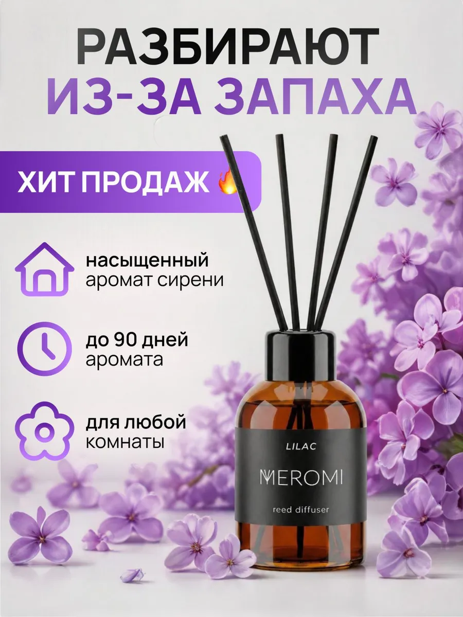 Диффузор для дома с фибровыми палочками ароматизатор