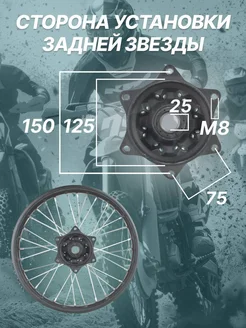 Диск на мотоцикл 18 задний butchbike. Вид 2.