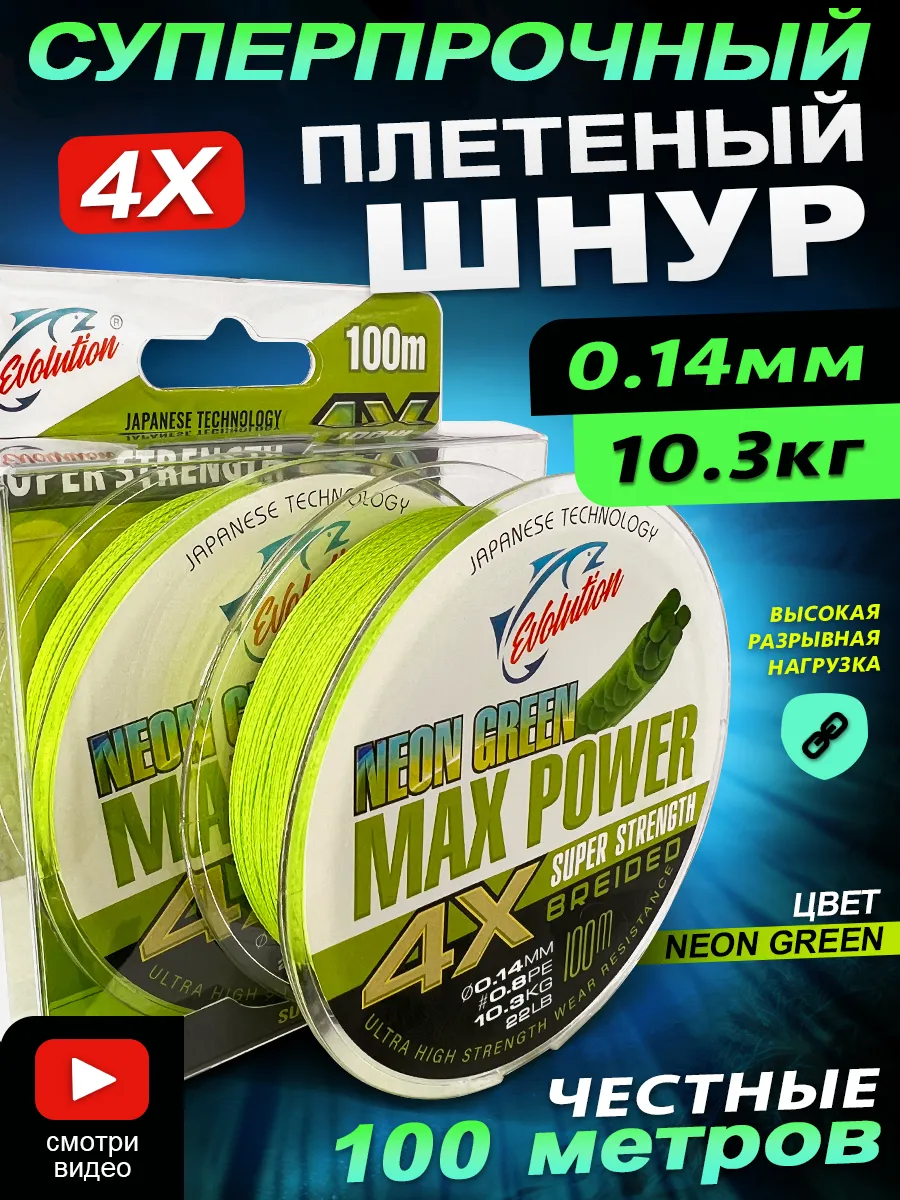 Плетенка шнур для рыбалки 0.14 мм