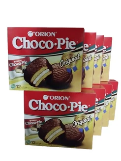 Пирожное чекопай "ORION Choco Pie" (Чоко Пай), 360г х 8 шт