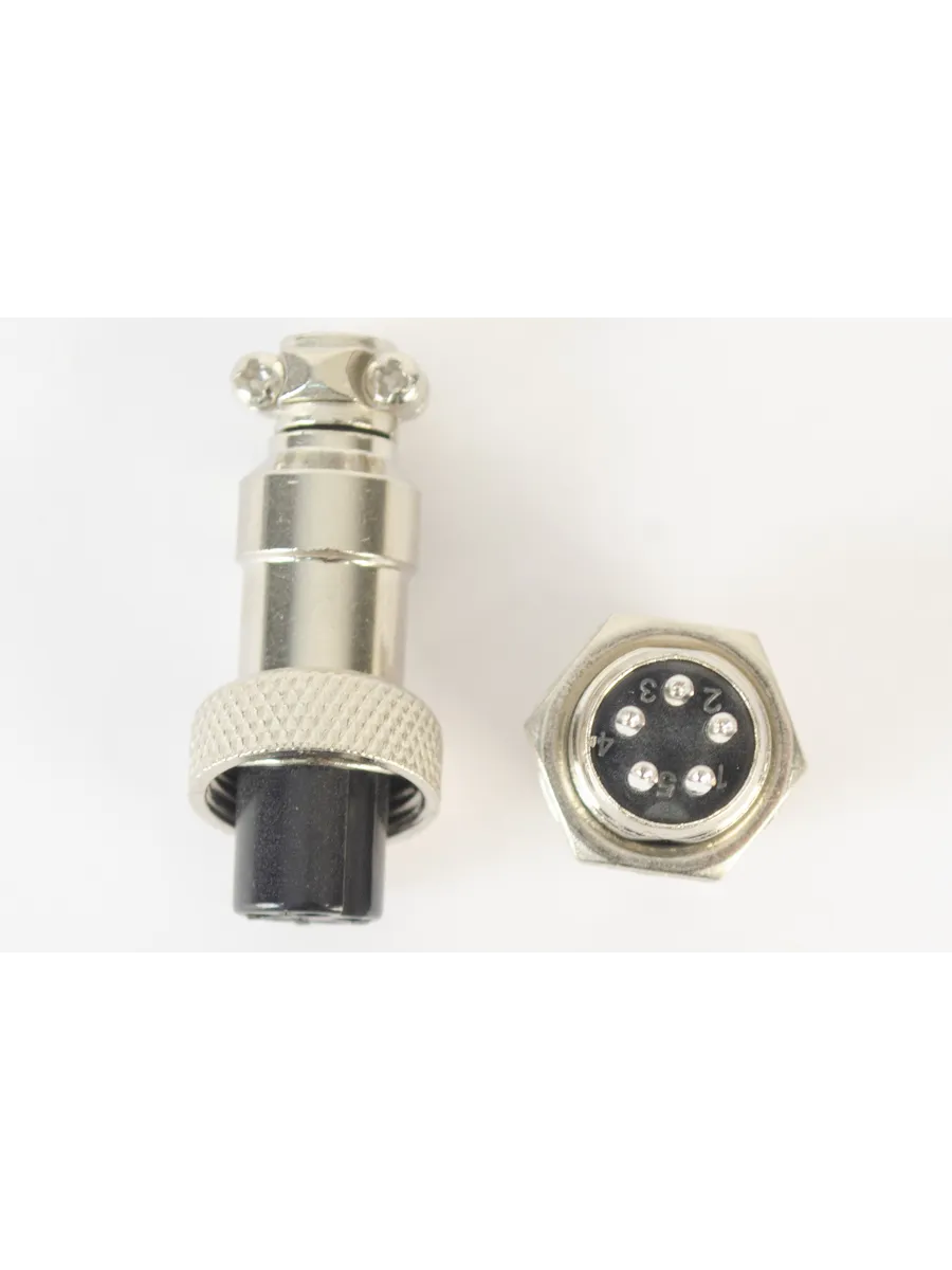 Разъем авиационный GX12 5 PIN 1 шт