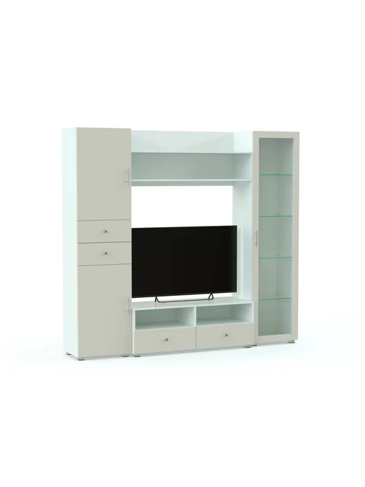 BestMebel Стенка под ТВ Борнео-2 BMS, 190х45х220 см, 190x45x220 см, фото 3