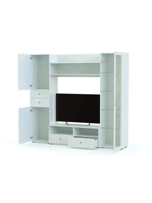 BestMebel Стенка под ТВ Борнео-2 BMS, 190х45х220 см, 45x220 см, фото 2