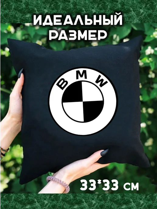 Prezent Plus Подушка декоративная в машину с логотипом бмв bmw, черный, фото 2