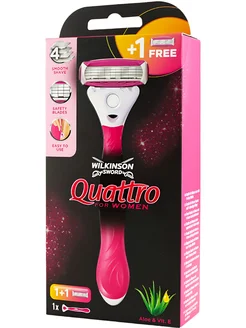 Quattro for Women Станок для бритья + 2 кассеты