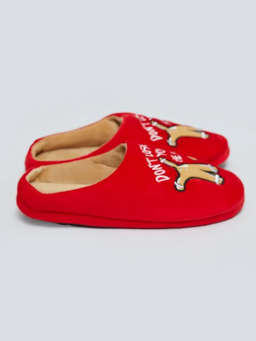 Zolla Мужские домашние тапочки новогодние, черный, фото 2