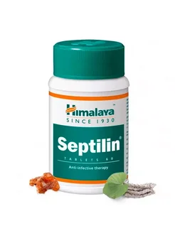 Сиптилин (Septili) для лёгких, 60 табл Himalaya Herbals 277196853 купить за 381 ₽ в интернет-магазине Wildberries