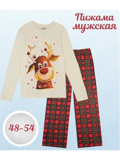 Пижама новогодняя с оленем Be Friends 277502300 купить за 1 493 ₽ в интернет-магазине Wildberries