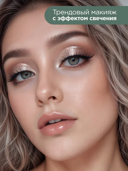 MIXIT Жидкие тени для век сияющие тон 02 MAKE UP, фиолетовый, фото 6