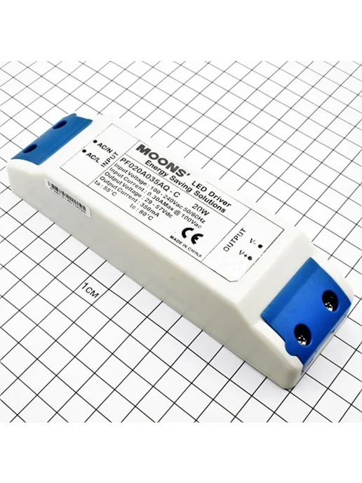 Драйвер для LED PF020A035AQ-C 1 шт. 350мА 20Вт 29-57В DC, 1 шт, 20 Вт, фото 2