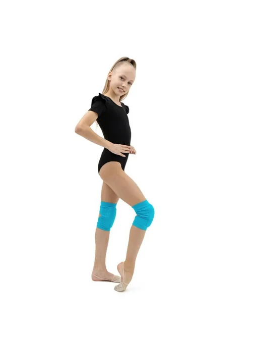 Grace Dance Наколенники для гимнастики р. XS,бирюзовый, голубой, фото 3