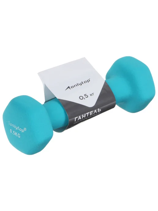 VitoKids Гантель неопреновая 0,5 кг голубая, 500 г