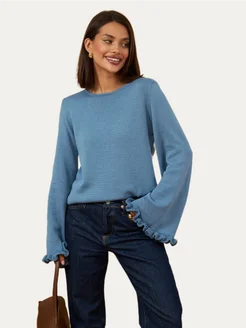 Лонгслив вязаный у2к с рукавами клеш MIA VOGUE 277775983 купить за 1 552 ₽ в интернет-магазине Wildberries