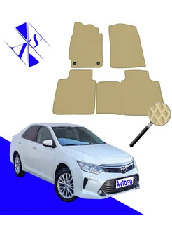 Коврики Эва Ева(Eva) для Toyota Camry 7 XV50 55 2011-2018