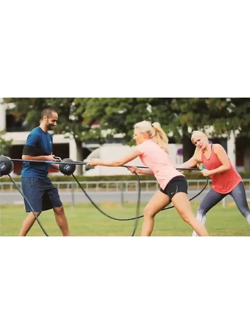 FIGHT ENERGY Спортивный тренажер бесконечный канат. Фитнес кроссфит, черный, фото 2