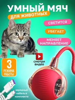 Игрушка для кошек и собак мяч интерактивный