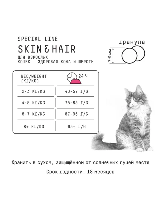 Сухой корм AJO Кошек Красивой для собак, 0,4 кг, фото 7