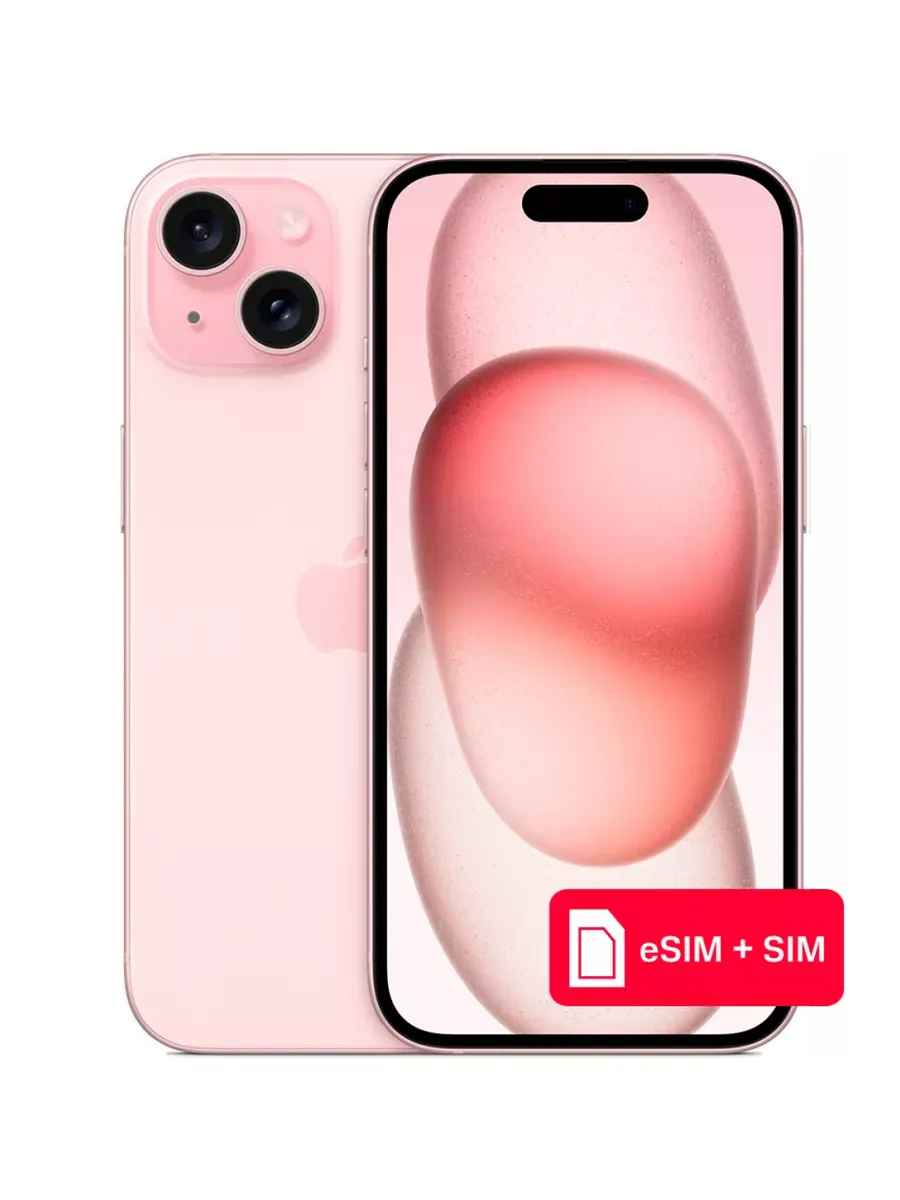 Apple Смартфон iPhone 15 512Gb eSIM + SIM Розовый