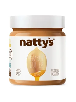 Арахисовая паста-крем Nattys Creamy с медом, 525г