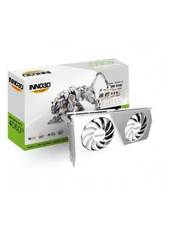 Видеокарта RTX 4060 Ti Twin X2 OC WHITE (N406T2-16D6X-178055 Inno3D 278325221 купить за 63 999 ₽ в интернет-магазине Wildberries