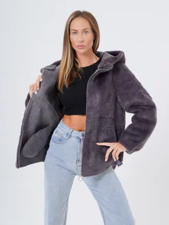 Шуба искусственная экошуба зимняя с капюшоном (OVERSIZE) TOP-TRENDS 278337133 купить за 4 655 ₽ в интернет-магазине Wildberries