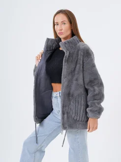 Шуба искусственная экошуба зимняя с капюшоном (OVERSIZE) TOP-TRENDS 278337140 купить за 4 655 ₽ в интернет-магазине Wildberries