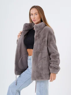 Шуба искусственная экошуба зимняя с капюшоном (OVERSIZE) TOP-TRENDS 278337142 купить за 4 655 ₽ в интернет-магазине Wildberries