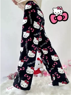 Штаны Хеллоу Китти плюшевые новый год Hello Kitty 278793387 купить за 1 185 ₽ в интернет-магазине Wildberries