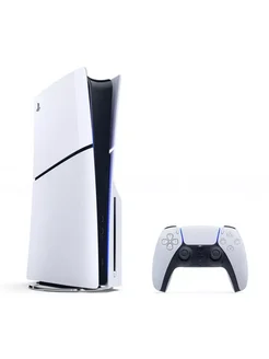 Игровая консоль PS5 Blu-Ray Slim, с дисководом 1 ТБ без игр PlayStation 278802621 купить за 55 290 ₽ в интернет-магазине Wildberries