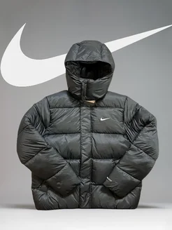 Куртка зимняя пуховик короткий с капюшоном Nike