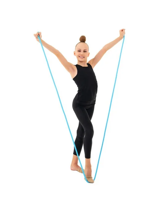 Grace Dance Утяжелённая скакалка для гимнастики, 3 м, голубая, 3 м, фото 5