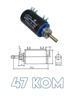 Многооборотный резистор WXD3-13-2W 47кОм KedrTech 278901378 купить за 206 ₽ в интернет-магазине Wildberries