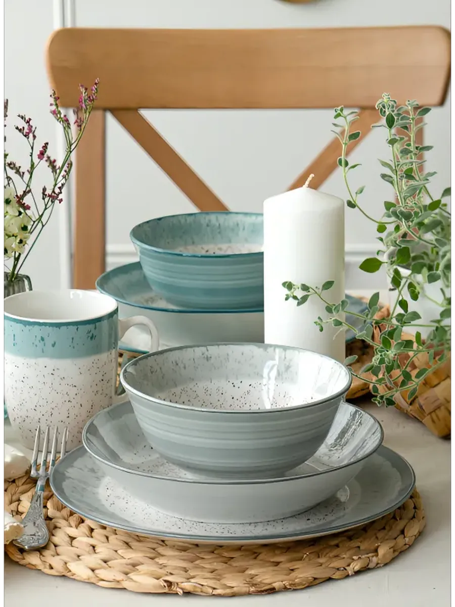 Салатники набор 2шт фарфор Rustic grey