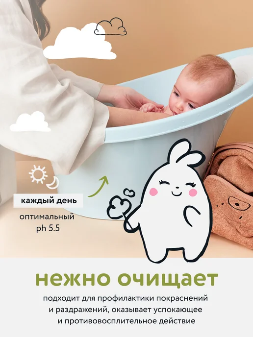 Lulu Детский набор для купания новорожденных, 600 мл, 2 шт, фото 2