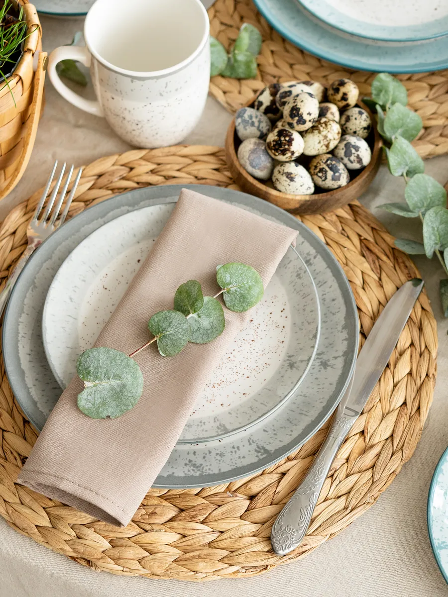 Набор тарелок на 2 персоны десертные 19см Rustic grey