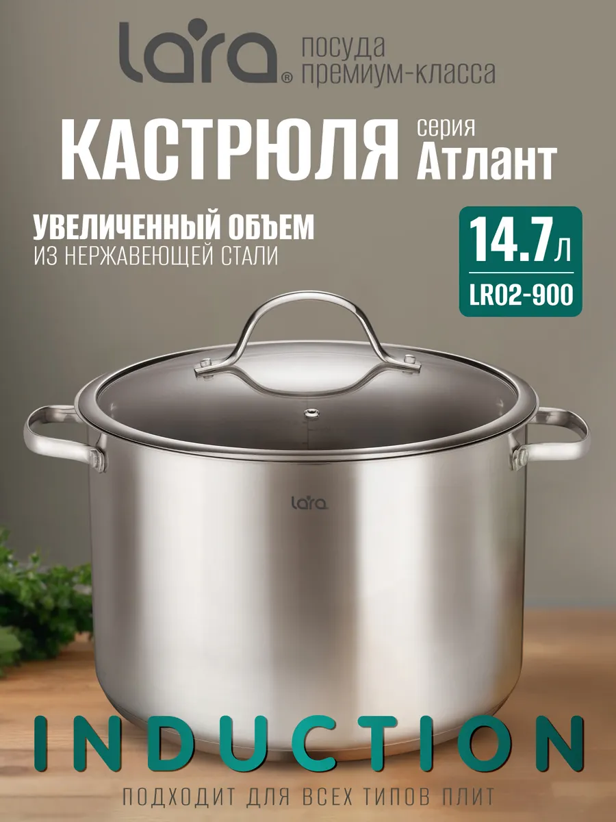 Кастрюля большая 14,7 л LR02-900