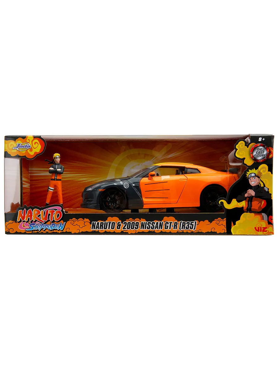 Набор Jada Hollywood Rides 1:24 2009 Nissan GTR with Naruto