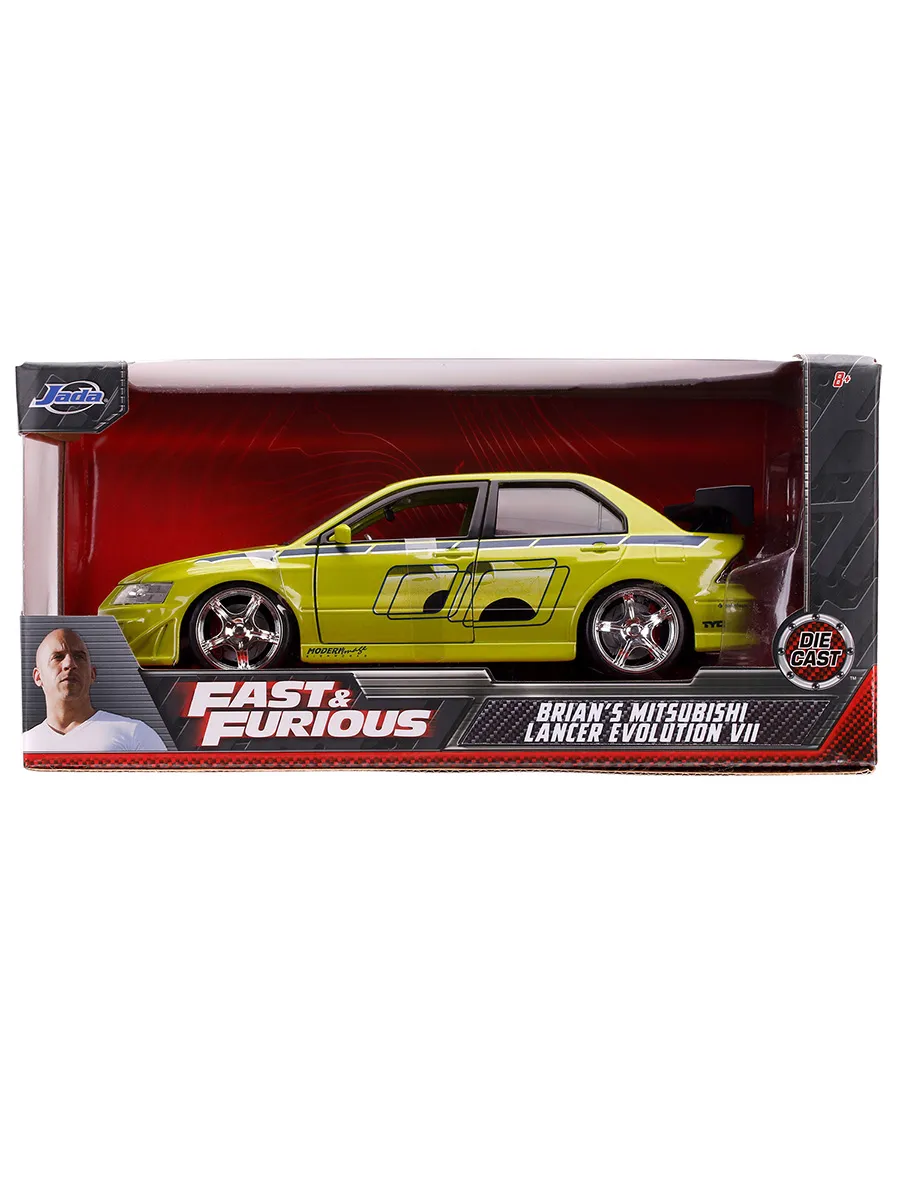 Машинка Форсаж 1:24 FF 2002 Mitsubishi Lancer EVO VII 99788