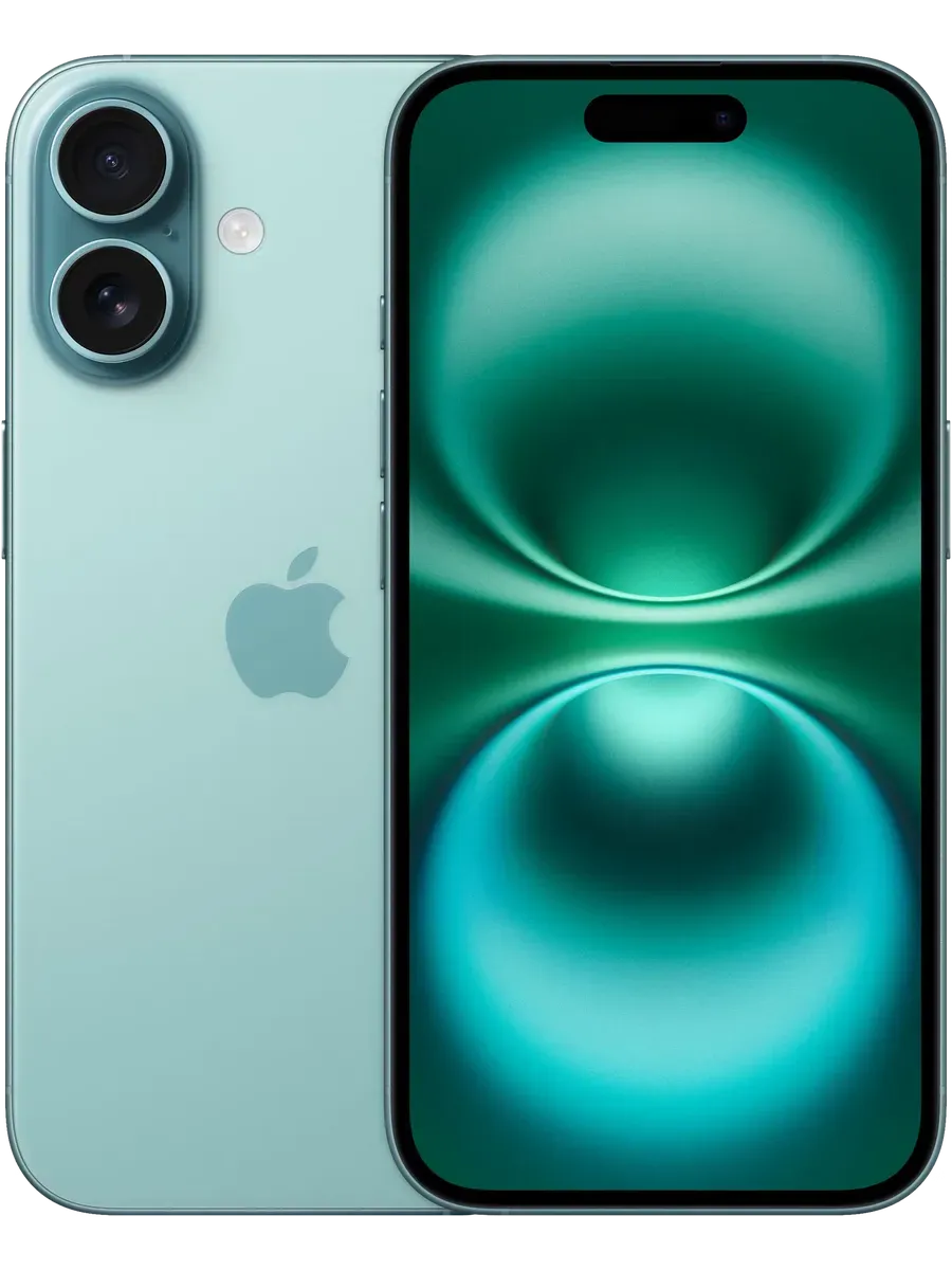 Смартфон iPhone 16 512 ГБ бирюзовый