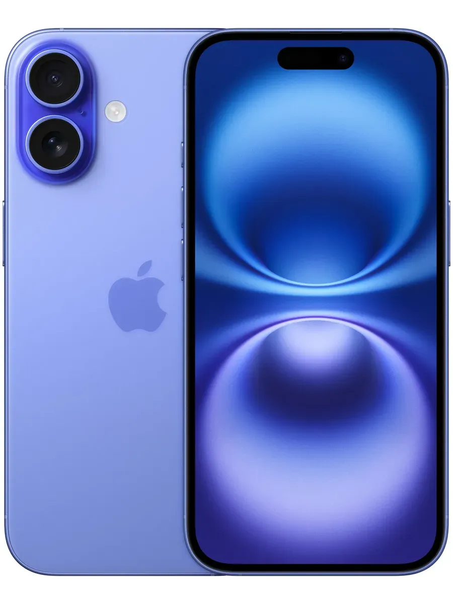 Смартфон iPhone 16 256 ГБ ультрамариновый синий