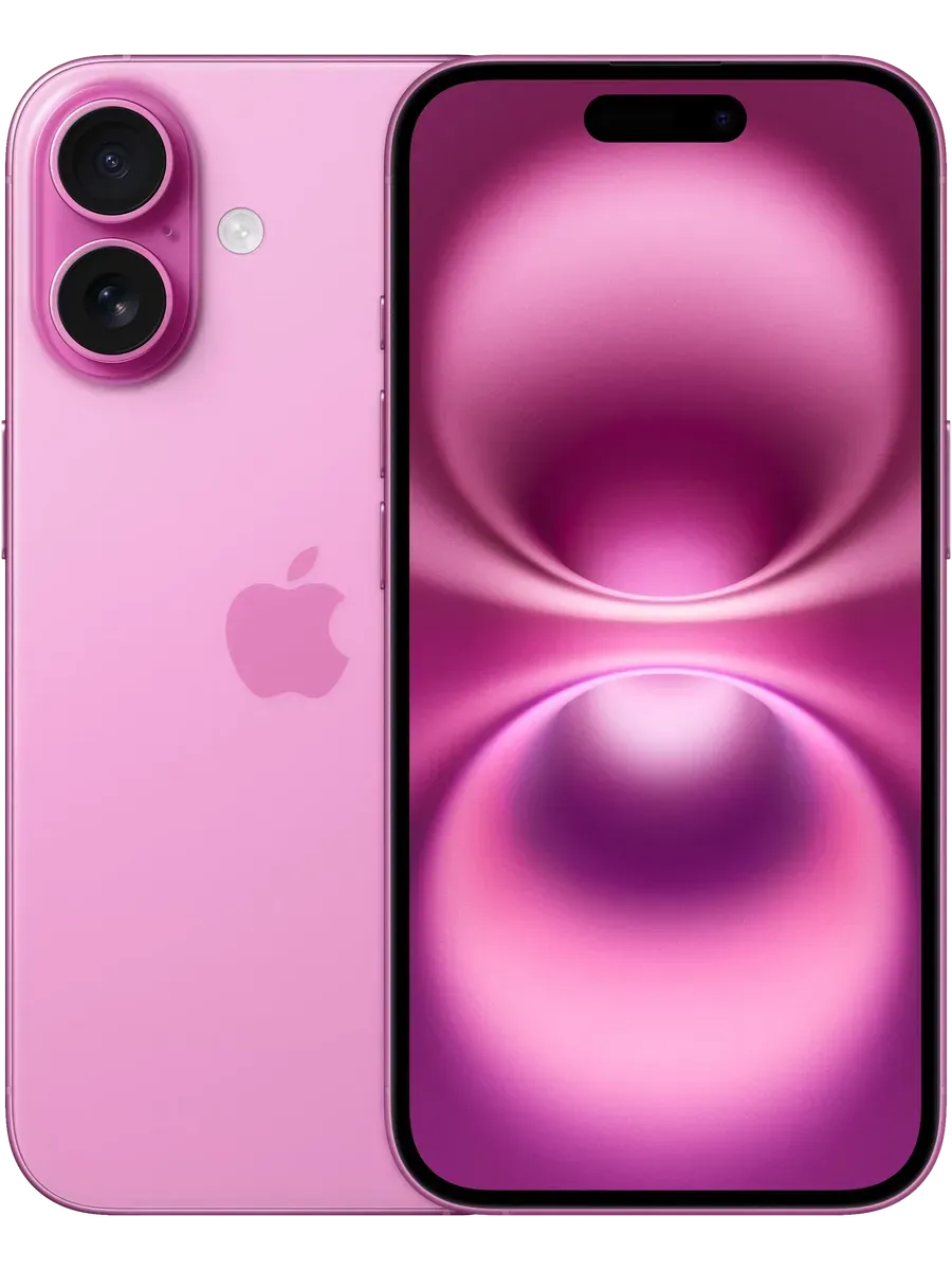 Apple Смартфон iPhone 16 256 ГБ розовый