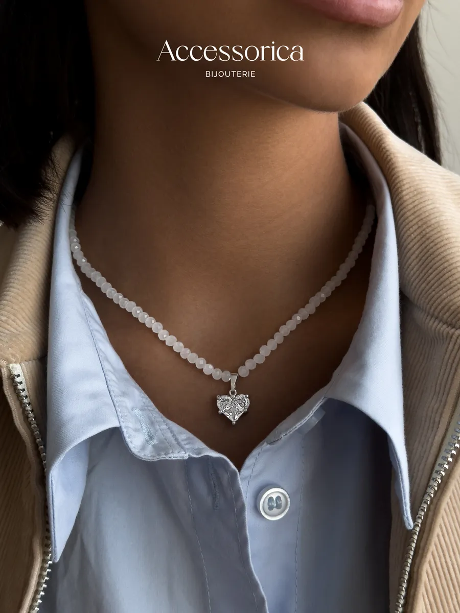 Подвеска на шею чокер с кулоном сердце Accessorica