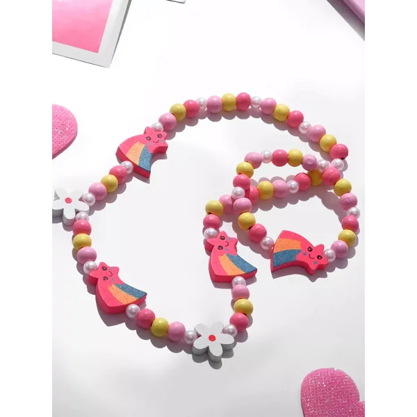 Набор детских украшений бусы и браслет